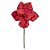 HASTE POINSETIA COM GLITTER 25CM - Imagem 1