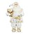 PAPAI NOEL BRANCO COM DOURADO 80CM - Imagem 1