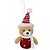 ENFEITE URSO NATAL CACHECOL ALT.23CM - Imagem 1