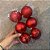 KIT BOLAS FOSCAS GLITTER E LISAS 8CM C/6 VERMELHO - Imagem 1