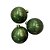 TUBO BOLAS PEROLADAS 12CM C/3 VERDE - Imagem 1