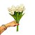 BUQUE DE TULIPA BRANCA C/10 38CM - Imagem 1