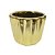 VASO CACHEPOT DOURADO EM CERAMICA 7CM - Imagem 1