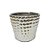 VASO CACHEPOT PRATA CERAMICA  8CM - Imagem 1