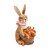 COELHO DECORATIVO DE RESINA COM CESTA E CENOURAS 23CM - Imagem 2