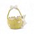 CESTA DEC COELHO P BCO/AMA 11CMX9CM - Imagem 1