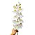 GALHO ORQUIDEA BRANCA PREMIUM SILICONE X9 90CM - Imagem 1