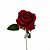 GALHO DE ROSA AVELUDADA VERMELHA 51CM - Imagem 1