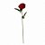 GALHO DE ROSA AVELUDADA VERMELHA 51CM - Imagem 2