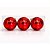 BOLA DE NATAL VERMELHO BRILHANTE 12CM X3 - Imagem 1