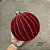 BOLA UNITARIA LISTRAS 15CM VERMELHO - Imagem 1