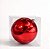 BOLA DE NATAL VERMELHA 20CM X1 - Imagem 1