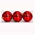 BOLA DE NATAL VERMELHA 15CM X3 - Imagem 1