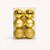 BOLA DE NATAL DOURADO MISTA 6CM X6 - Imagem 2