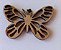APLIQUE BORBOLETA EM MDF 3MM. CORTE A LASER - PACOTE COM 4 UNIDADES - Imagem 1