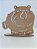 TOTEM INFANTIL HIPOPOTAMO EM MDF CRU 3MM. CORTE A LASER. - Imagem 2
