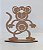TOTEM INFANTIL MACACO EM MDF CRU 3MM. CORTE A LASER. - Imagem 1