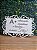 PLACA DE CASAMENTO EM MDF 3MM BRANCA. COM GRAVAÇÃO A LASER - Imagem 1