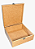 CAIXA MDF CRU COM FECHO 25X25X10 - Imagem 2