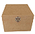 CAIXA MDF CRU COM FECHO PARA 1 CANECA - 15X15X10 - Imagem 1