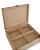 CAIXA MDF CRU COM FECHO, COM 4 DIVISÓRIAS - 22X18X7,5 - Imagem 2