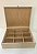 CAIXA MDF CRU COM FECHO, COM 6 DIVISÓRIAS - 26X22X8,5 - Imagem 2