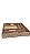 BANDEJA QUADRADA COM ALÇA EM MDF 3MM P/M/G - Imagem 1
