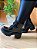 Bota com Salto Coturno Feminino Modelo Blogueira Salto Quadrado Médio Confortável - Imagem 5