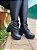 Bota com Salto Coturno Feminino Modelo Blogueira Salto Quadrado Médio Confortável com Fivela - Imagem 4