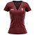 Camisa Braziline Flamengo Pilus Feminina Bordo - Imagem 1