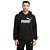 Casaco Moletom Puma Essentials Canguru Preto Branco - Imagem 1