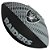 Bola Oficial Wilson Futebol Americano Raiders Super Grip Cinza Preto - Imagem 1