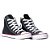 Tênis Converse All Star New Malden Hi Couro Unissex Preto Branco Vermelho - Imagem 2