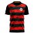 Camisa Braziline Flamengo Arbor Masculina Preto Vermelho - Imagem 1