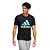 Camisa Adidas Basic Bos Tee Masculina Preto Azul - Imagem 2