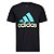 Camisa Adidas Basic Bos Tee Masculina Preto Azul - Imagem 1