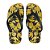 Chinelo Farm Feminino Salto Rastreiro Preto Amarelo - Imagem 1