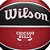 Bola Oficial Basquete Wilson NBA Chicago Bulls Vermelho Preto - Imagem 2