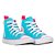 Tênis Converse All Star Chuck Taylor Hi Seasonal Cano Alto Infantil Azul Rosa - Imagem 2