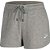 Bermuda Nike Essential Moletom Feminina Cinza Branco - Imagem 1