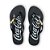 Chinelo Coca Cola Metallique 23/24 Feminino Preto Preto - Imagem 1