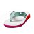 Chinelo Kenner Rakka Feminino Branco Pink Laranja - Imagem 2
