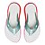Chinelo Kenner Rakka Feminino Branco Pink Laranja - Imagem 1