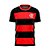 Camisa Braziline Flamengo Speed Masculina Preto Vermelho - Imagem 1