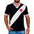 Camisa Braziline Vasco 74 Retrô Masculina Preto Branco - Imagem 1