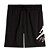 Bermuda Jordan MJ Essentials Baseline Infantil Preto Branco - Imagem 1