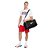 Bolsa Nike Brasilia 9.5 Unissex Preto Branco - Imagem 4