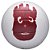Bola Oficial Vôlei Wilson Castaway Filme Náufrago Branco Vermelho - Imagem 1