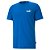 Camisa Puma Essential Small Logo Masculina Azul Branco - Imagem 1