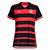 Camisa Oficial Flamengo I 24/25 Feminina Preto Vermelho - Imagem 1